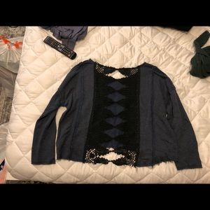 Free people lace sweater